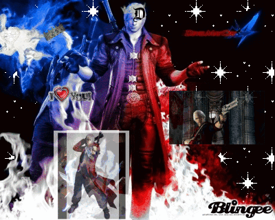 Devil May Cry Characters Blingee Collage GIF