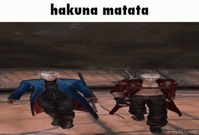 Devil May Cry Characters Dancing Hakuna Matata GIF