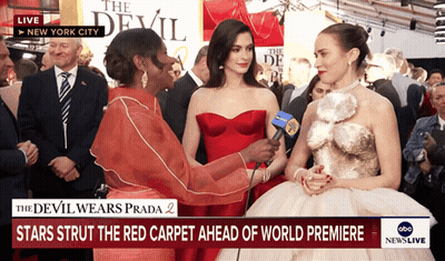 Devil Wears Prada 2 Stars Strut At World Premiere GIF