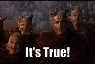 Devils With Horns And It's True GIF