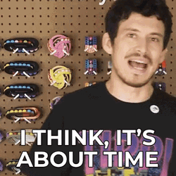 Devin Montes Thinks It's About Time GIF