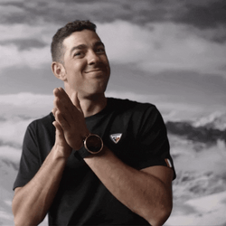 Devious Skier Rubbing Hands GIF