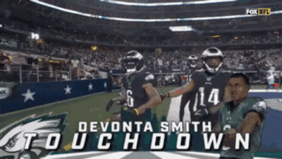 Devonta Smith Touchdown Advertisement GIF