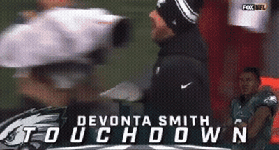 Devonta Smith Touchdown Fox NFL Advertisement GIF