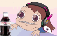 Devouring Coke Bottle Animation GIF