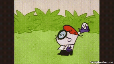 Dexter From Dexter's Laboratory Throwing Ball GIF