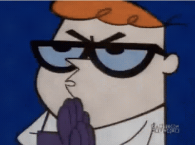 Dexter From Dexter's Laboratory Wearing Glasses Making Funny Face GIF