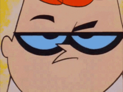 Dexter From Dexter's Laboratory Wearing Sunglasses Making Funny Face GIF
