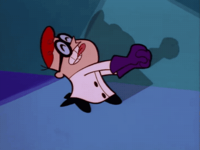 Dexter From Dexter's Laboratory With Purple Glove GIF
