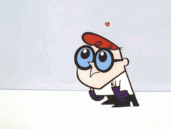 Dexter Is Waiting For His Crush GIF