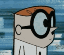 Dexter Laboratory Stare Thinking Mmmm Realize  GIF