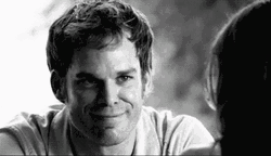 Dexter Morgan Timid Smile GIF