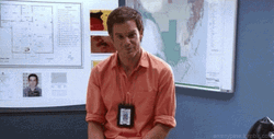 Dexter Morgan Winking An Eye GIF