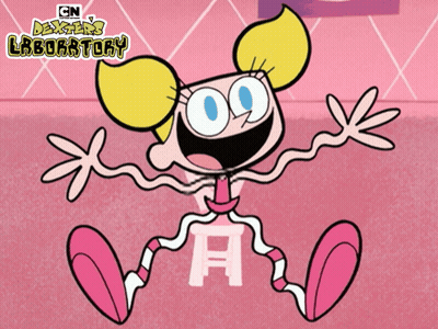 Dexter's Laboratory Cartoon Sitting On Chair GIF