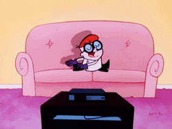 Dexter's Laboratory Dexter Watching TV GIF