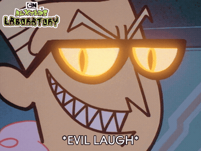 Dexter's Laboratory Evil Laugh GIF