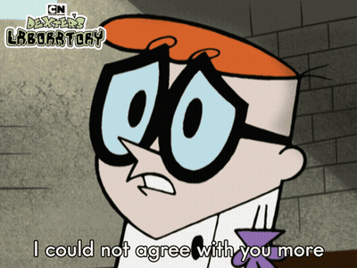 Dexter's Laboratory Says I Could Not Agree With You More GIF