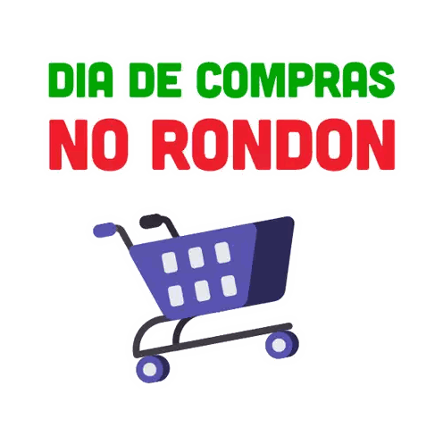 Dia De Compras No Rondon Sign Sticker