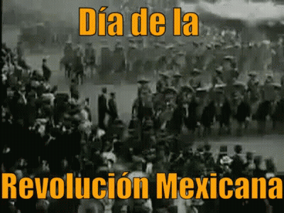 Dia De La Revolucion Mexicana Black And White Horses GIF