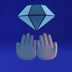 Diamond Hands 3D Artwork GIF