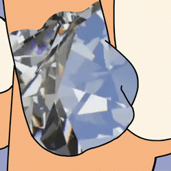 Diamond Hands Angry NFT Cartoon Dog Hands GIF