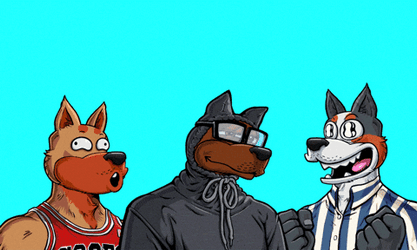 Diamond Hands Excited NFT Dogs GIF
