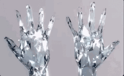Diamond Hands Sculpture Shining Sparkle GIF