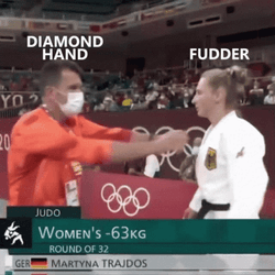 Diamond Hands Slap Fudder Olypic Martyna Trajdos GIF
