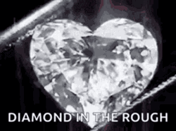 Diamond Heart Precious Stone Quote