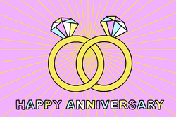 Diamond Rings Happy 25Th Anniversary GIF