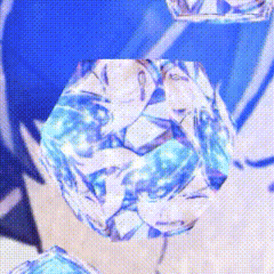 Diamond Shaped Object Blue White Background GIF