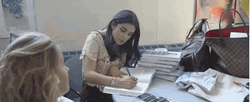 Diane Guerrero Writing For School GIF