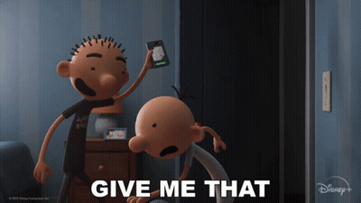 Diary Of A Wimpy Kid Says Give Me That On The Screen GIF