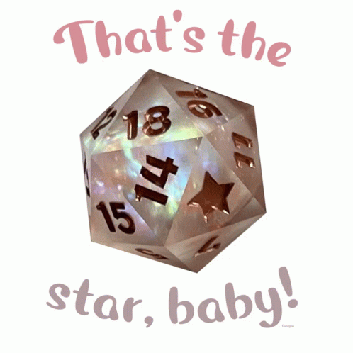 Dice Showing Star Baby GIF