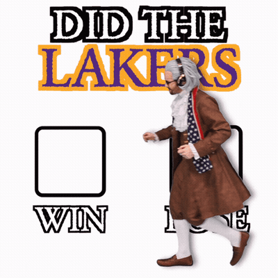 Did The Lakers Win Or Lose Poster GIF