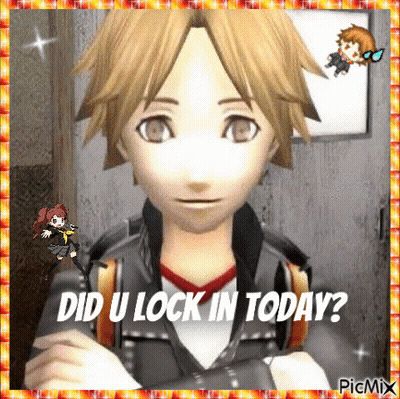 Did U Lock In Today Video Game Character GIF