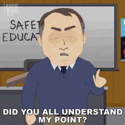 Did You All Understood My Point GIF