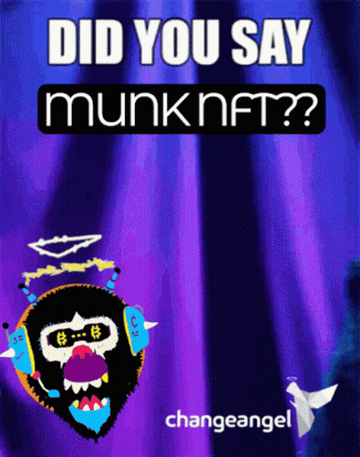 Did You Say Munk NFT Poster GIF