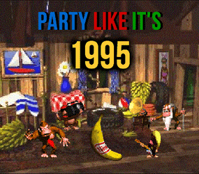 Diddy Party Donkey Kong Country GIF