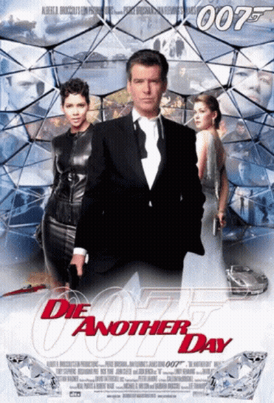 Die Another Day Movie Poster Man In Suit Holding Gun GIF