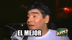 Diego Maradona Shaking Head Interview GIF