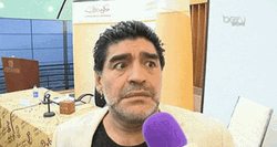 Diego Maradona Surprised Shaking Head GIF