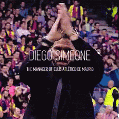 Diego Simeone The Manager Of Club Atlético De Madrid GIF