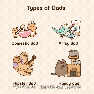 Different Types Of Dads Including Hipster Dad GIF