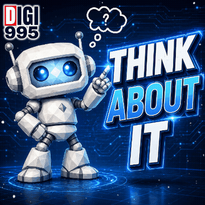 Digi 995 Ad With Robot Pointing Up