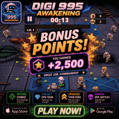 Digi 995 Awakening Bonus Points Game Screenshot GIF
