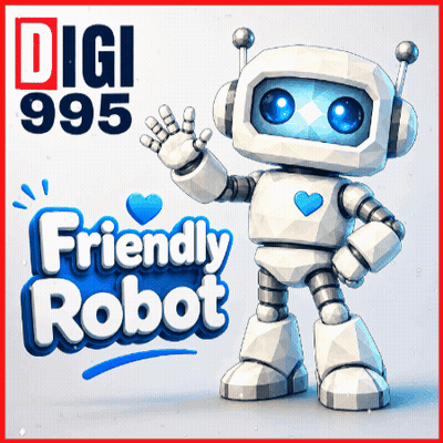 Digi 995 Friendly Robot GIF