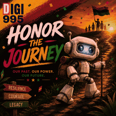 Digi 995 Honor The Journey Robot Poster GIF