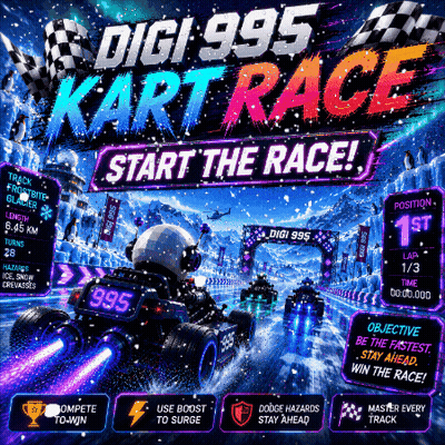 Digi 995 Kart Race Advertisement Person In Kart GIF