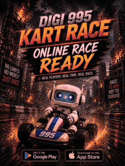 Digi 995 Kart Race Robot Driving Go Kart GIF
